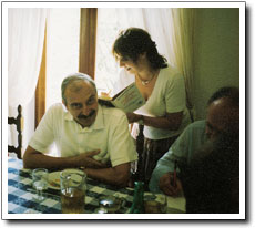 Mitì Vigliero con Alessandro Bacci e Alberto Bevilacqua, 1991